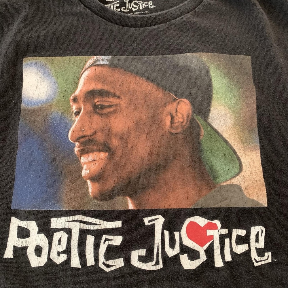 Poetic Justice Shirt Mens XL Black Vintage Movie Graphic T-Shirt Ripple Junction
